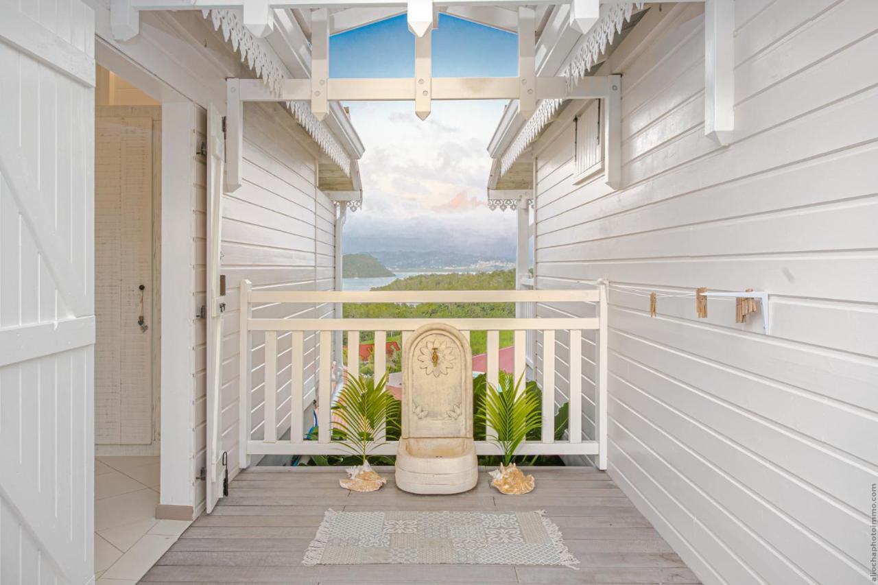 Bungalow Vanille Pacane - Vue Mer Avec Spa Prive Les Trois-Ilets Dış mekan fotoğraf