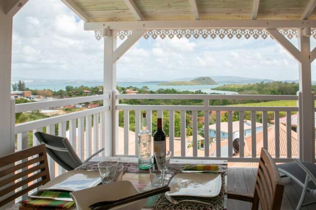 Bungalow Vanille Pacane - Vue Mer Avec Spa Prive Les Trois-Ilets Dış mekan fotoğraf