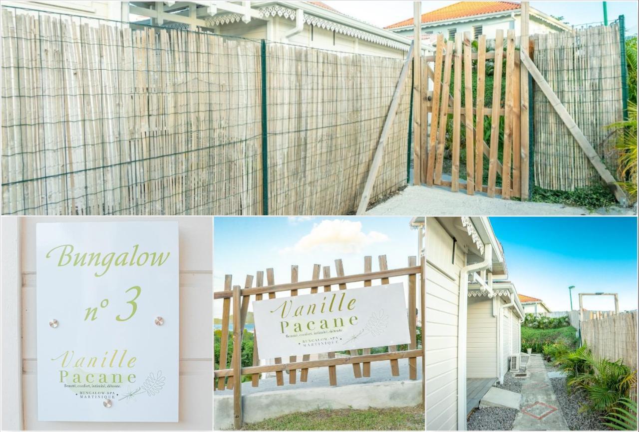 Bungalow Vanille Pacane - Vue Mer Avec Spa Prive Les Trois-Ilets Dış mekan fotoğraf