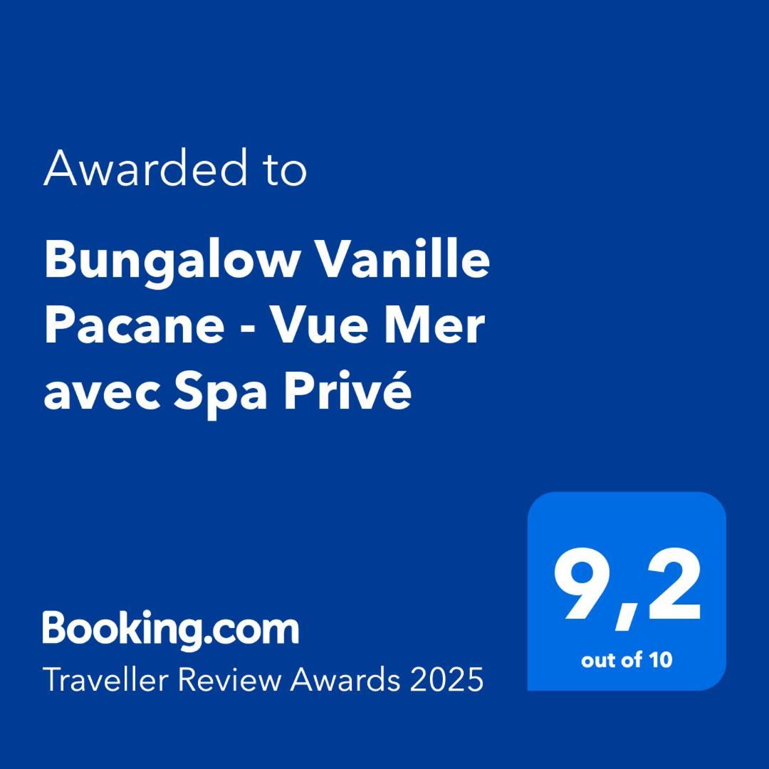 Bungalow Vanille Pacane - Vue Mer Avec Spa Prive Les Trois-Ilets Dış mekan fotoğraf